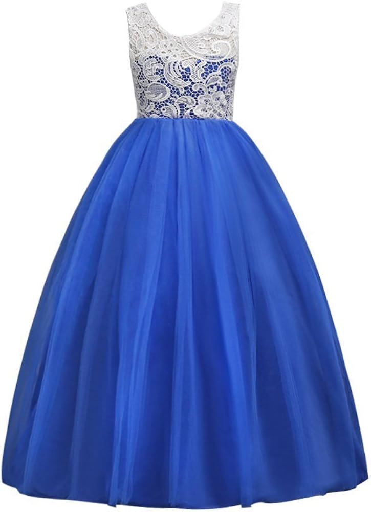 Wulide Fille Robe Longue Sans Manches Ceremonie Anniversaire Soiree Princess Mariage Demoiselle Dhonneur Bal Jeune Ados Fille Vetements Zwembaddebeemd Nl