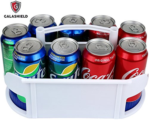 Galashield Soda Can Holder Dispenser and Organizer for Refrigerator and Cabinet - Thumbnail 4