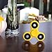 AyoGu Fidget Spinner Stress Reducer Time Killer Helps Focus (Yellow & black)