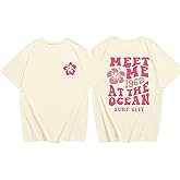BeWithYou Cute Hawaiian T Shirts for Girls Kids Kawaii Pink Flower Shirt Aesthetic Hawaii Beach Hibiscus Graphic Tee Tops