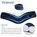 Velpeau Neck Brace for Neck Pain and Support -Soft Cervical Collar for Sleeping in Bed, Snoozing, Sleeping Upright, Anti-Snoring, Sleep Apnea for Women & Men (Blue, Comfort Version, L: 14-16.5