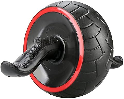 Dual Ab Roller Exercise Wheel & Thick Knee Pad The Perfect Fitness Exerciser – Portable Abdominal Workout Equipment with Soft Foam Handles - Great Core Exerciser For Men and Women - Home Gym Set 096