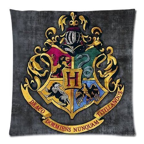 Harry Potter Hogwarts School Sign Gryffindor Ravenclaw Hufflepuff Slytherin Custom Pillowcase Pillow Sham Throw Pillow Cushio