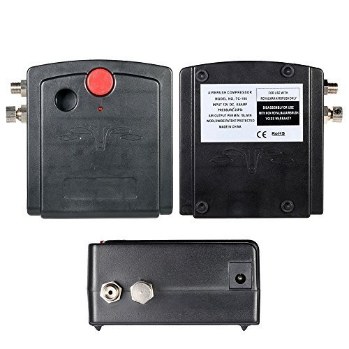 Gocheer Professional Airbrush Compressor Kit, for Airbrush Guns Set Double Action Airbrush Kit, with 5.9 ft Hose and Practical Holder