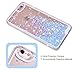 iPhone 6S Liquid Case,iPhone 6 Liquid Case,Ruky Fashion Flowing Liquid Floating Bling Glitter Love Heart Case Cover for iPhone 6S 6 4.7 Inch - (Blue)