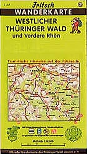 Fritsch Karten Nr 45 Westlicher Thuringer Wald Und Vordere Rhon Fritsch Wanderkarten 1 50000 Amazon De Bucher