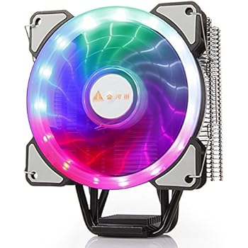 GOLDEN FIELD PBZ5 CPU Cooler Air Cooling Heastink with 4 Heatpipes & 120mm LED Fan CPU Radiator for Intel LGA 1151/1150/1155/1156 & AMD4