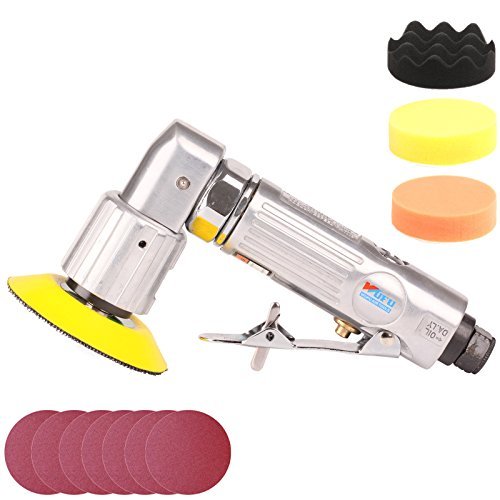 ZFE 11Pcs 3inch New Random Air Palm Sander Car polisher Sets For Car Polishing And Do Waxing