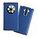 [Quick Window View] Smart view Protective Flip Cover Case Smart Sleep Wake Protection Rigid Shell Case for LG G Stylo / LG G4 Stylus (Navy)
