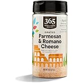 365 by Whole Foods Market, Cheese Parmesan Romano Grated, 8 Ounce