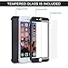VANSIN iPhone 7 Plus Case, 360 Full Body Protection Hard Slim Case Coated Non Slip Matte Surface with Tempered Glass Screen Protector for Apple iPhone 7 Plus Only (5.5-inch) - (Black)