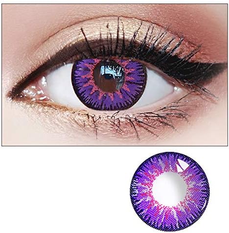 WQFXYZ Women Multi-Color Contact Lenses Cosplay Eyes Cute Charm and Attractive Fashion Eye Accessories Cosmetic Makeup Eye Shadow (30)