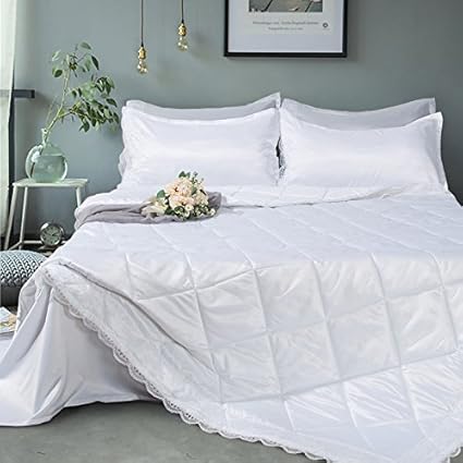 Amazon Com Yousa Black White Lace Bedding Comforter Set With 1