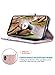 ULAK Compatible with iPhone Xs/iPhone X Wallet Case, Premium PU Leather Flip Cover with Card Holder Kickstand Shockproof Protective Cases for iPhone X/XS 5.8 inch, Rose Gold Flora