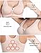 Kimikal Women Post-Surgery Wire Free Sports Bra (M(34A,34B,34C), Beige 2)