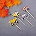 YunKo Cupcake Toppers Cake Decorative Toppers Cupcake Decorating Tools for Party (Truck 24 pcs)
