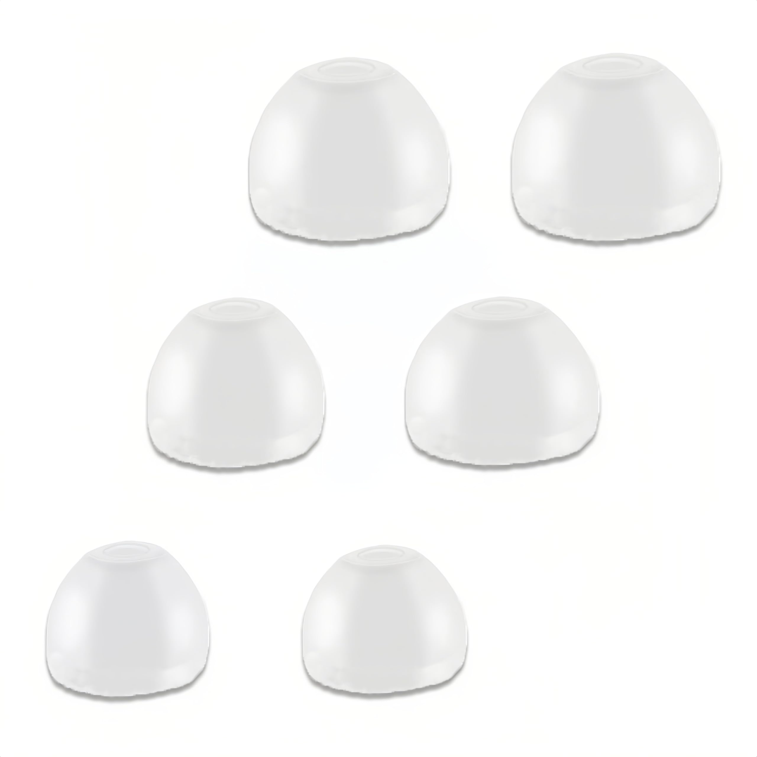 Aiivioll Replacement Ear Tips for Beats Fit Pro/Studio Buds/Studio Buds + Wireless Noise Cancelling Earbuds, S M L 3 Sizes 6 pcs Soft Silicon Earbuds Tips Eartips (Transparent) — image 1