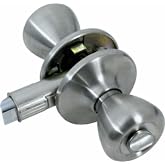 Mobile Home Privacy Lockset, Satin Nickel, Stainless Steel | Interior Doors, 1 Count