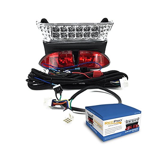 NEW RecPro CLUB CAR PRECEDENT 2004-2008 GAS GOLF CART LIGHT KIT ALL LED LIGHT KIT WITH LED HEAD LIGHTS & LED TAIL LIGHTS