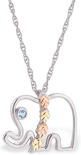 Amazon Com Black Hills Gold Sterling Silver Created March Birthstone Elephant Pendant Necklace 18 Bikers Favorite Jewelry Religious Jewelry Harley Riders Elephant Pendant Necklace Sturgis Rally Jewelry Black Hills Gold Landstroms Mt Rushmore