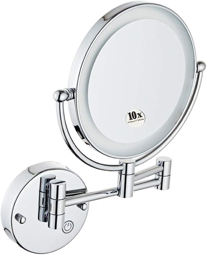 Wall Mounted Makeup Mirror with LED Lighted, Double Sided