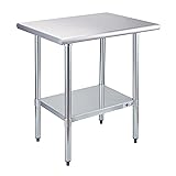 Profeeshaw Stainless Steel Prep Table NSF