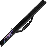 Booms Fishing PB3 6.4ft~8ft Fishing Rod Case, Portable Folded Fishing Pole Case with Two-Way Zippers, 1ft /7.7" Extended Design Fishing Rod Bag, Fit for 2~3 Fishing Poles, 76"~96"