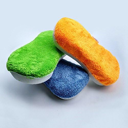 2x3 Pcs Useful Car Polishing Compound Washing Sponge Cleaning Pad Brush