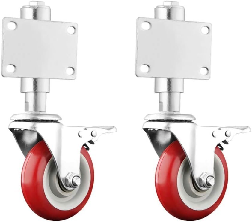 Heavy Duty Casters X2, Gate Wheel Spring Loaded Swivel Caster75mm/100mm