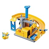 Super Wings - Donnie's Fix It Garage Toy Playset | Includes Donnie Figure | Pop 'n Transform Scale