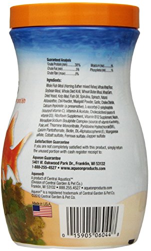 (3 Pack) Aqueon Goldfish Flakes, 7.12 Ounce each
