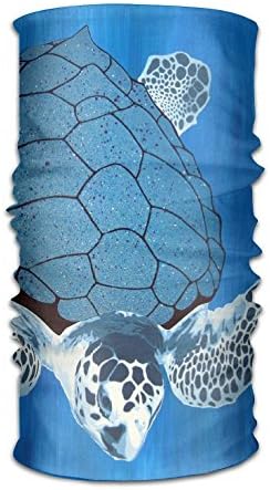 QGbird Unisex Sea Turtle Blue Art Bandanas Helmet Liner Head Wrap Scarf One Size Great Gifts For Men Women