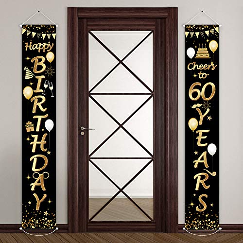 2-Pieces-40th-Birthday-Party-Decorations-Cheers-to-40-Years-Banner-40th-Party-Decorations-Welcome-Porch-Sign-for-40-Years-Birthday-Supplies-40th-Birthday
