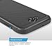 LG X Power 2 M320/LG Fiesta LTE/LG X Charge/LG Fiesta 2 Case, with TJS [Full Coverage Tempered Glass Screen Protector] Shock Absorbing Armor Case Cover Carbon Fiber Back with Hard TPU Inner Layer