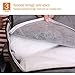 Foldable Storage Bag Organizers, Breathable Clothing Organizer Bags with Large Clear Window and Carry Handles, Storage Boxes for Comforters, Clothes, Blankets, Closets, Bedrooms, 3 Pack, Grey