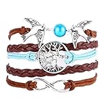 Jovana New Hot Cute Fashion Retro PU Leather Alloy Bracelet Wristlet Bangle Wrist Band Hand Chain