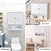 TANGKULA Wall Cabinet, Hanging Bathroom Medicine Cabinet with Double Shutter Doors and Adjustable Shelf, 26 x 8.5 x 25 Inches, White