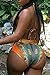 Sundray Women DashiKini Metallic Leatherette High Waist 2PCS Bikini Sets Beachwear L