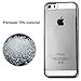 Iphone 5s Case - HD Clear Screen Protector Included - Shock-Absorption Clear TPU Bumper Case Slim Fit Soft Cover Shell , for iPhone 5/5s/SE (Silver)