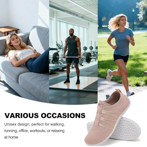 chetoria Barefoot Women's Zero Drop Sneakers Minimalist Men's Barefoot Shoes Lightweight Gym Sneakers Breathable Barefoot Shoes Unisex Sizes 37-45