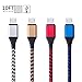 Android Charger 10FT, HUHUTA 4Pack Durable Nylon Braided USB 2.0 to Micro USB Cable High Charging Speed Cord for Android, Samsung Galaxy S7 S6 edge, note 5 4, Motorola, Nexus, LG, PS4 and more