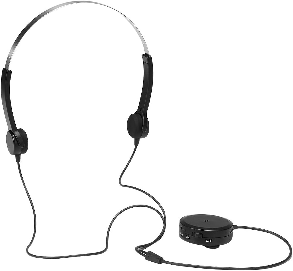 Ocama Bone Conduction Headphones Hearing Aid Headset?¨º?Sound Amplifier Care Health Headphones for People with Hearing Impairment Black