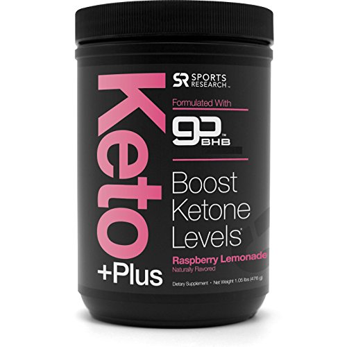 NEW! Keto Plus™ with Exogenous Ketones (BHBs) ~ Get into Ketosis, Enhance Performance & Mental Focus ~ Vegan & Keto diet friendly, Non-GMO & Gluten Free (Raspberry Lemonade)