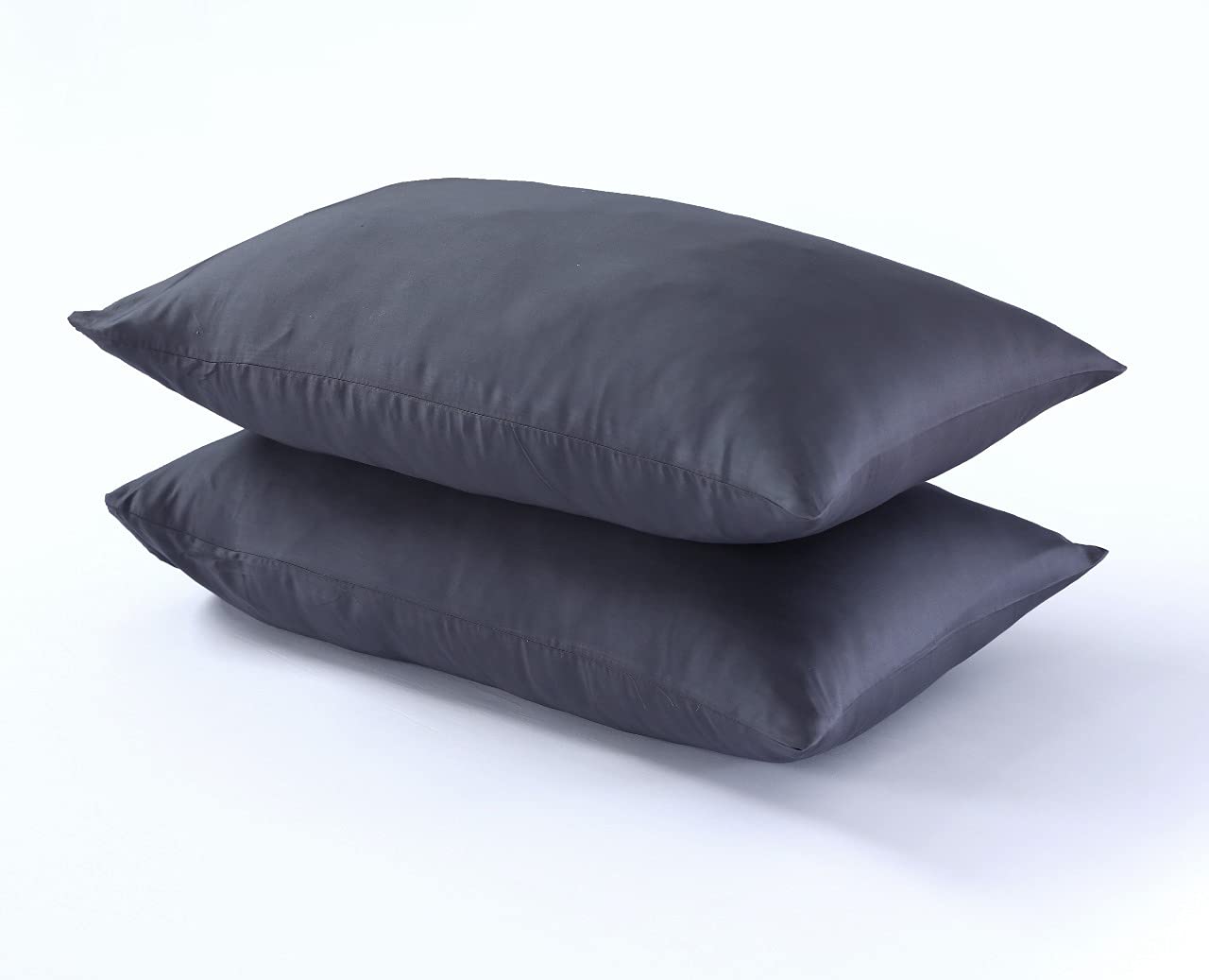 Egyptian Cotton 500 TC Hotel White Pair Of pillowcases 100% Egyptian Cotton (Grey, Pair of housewife Style)