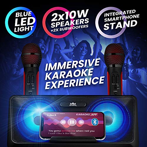 KaraoKing New 2020 Karaoke Machine for Adults and Kids 2 Wireless