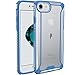Poetic Affinity Case for iPhone SE 2020/2022/ iPhone SE 3/iPhone 8/iPhone 7, Rugged Lightweight Military Grade Hybrid Protective Bumper Cover, Blue/Clear