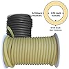 50-Feet-Black-or-Amber-Rubber-Latex-Tubing-516OD-316ID-Select-Color-604R 50-Feet-Black-or-Amber-Rubber-Latex-Tubing-516OD-316ID-Select-Color-604R