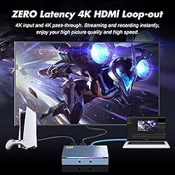 HDMI Video Capture Card USB 3.0, 4K Loop-Out HD