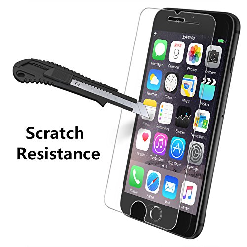 [2 Pack]iPhone 7/8 Plus Screen Protector, 9 HD Hard 99% Clear Tempered Glass Ultra Clear Shatter Proof Screen Protector Support iPhone 7 Plus， iPhone 8 Plus - Thumbnail 3