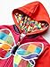 JoJo Siwa girls Big Bow Zip Up Athletic Hoodie Hooded Sweatshirt, Red/Hot Pink, 8 10 US